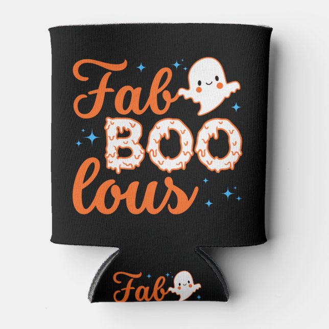 Enfriador De Latas Halloween Boo Funny (Anverso)