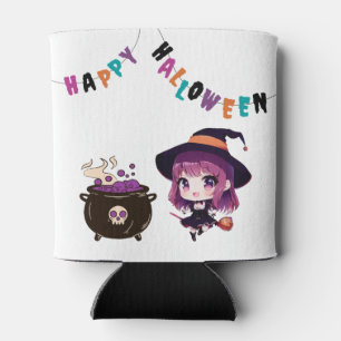 Enfriador De Latas Halloween/bruja/otoño/octubre