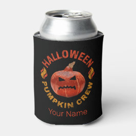 Enfriador De Latas Halloween Calabaza Cara de vestimenta retro Acción