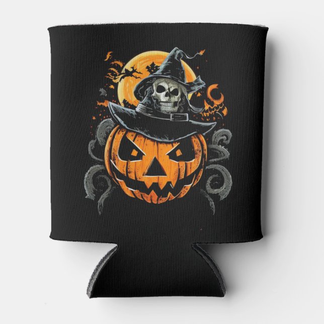 Enfriador De Latas Halloween/calabaza/otoño/otoño (Anverso)