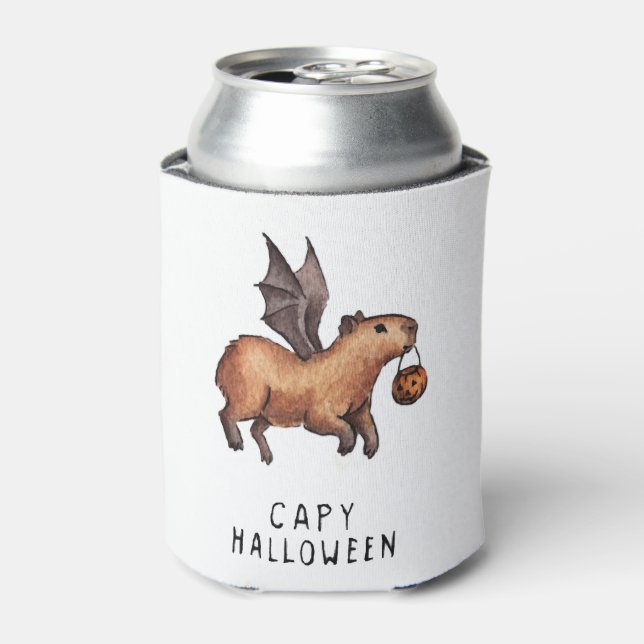 Enfriador De Latas Halloween Capybara (Lata Anverso)