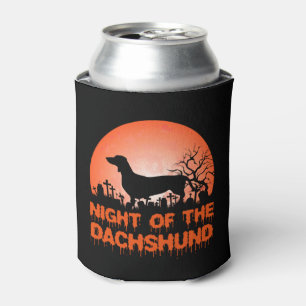 Enfriador De Latas Halloween Dachshund Disstume Regalo Halloween Moon