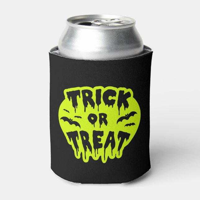 Enfriador De Latas Halloween de Gladditudes Trick o Tret (Lata Anverso)
