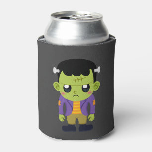 Enfriador De Latas Halloween de Monstruo Frankenstein Verde