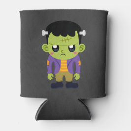 Enfriador De Latas Halloween de Monstruo Frankenstein Verde