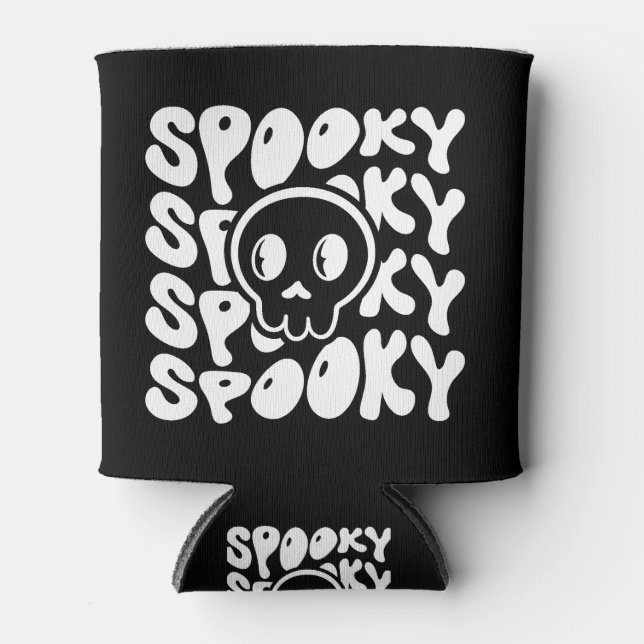 Enfriador De Latas Halloween fantasmal (Anverso)