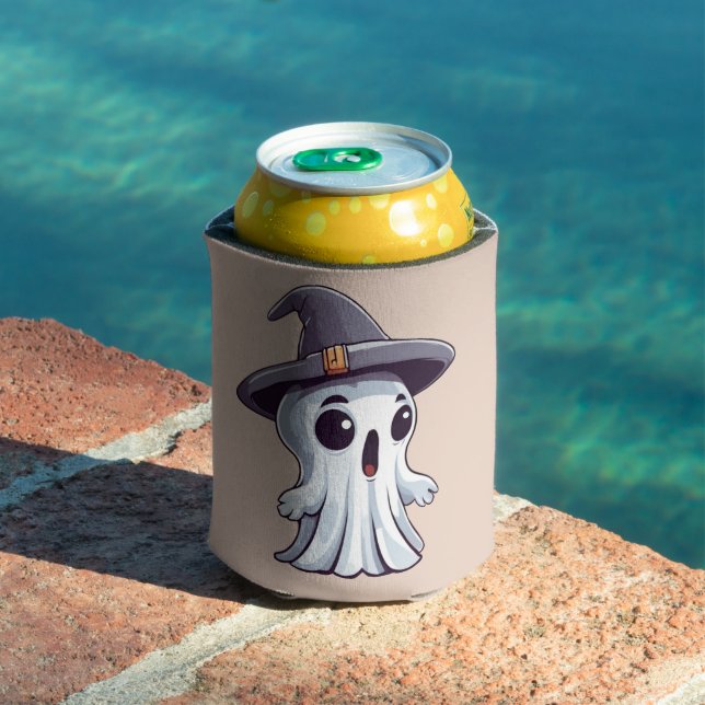 Enfriador De Latas Halloween: Geist mit Hut -  (Piscina in situ)