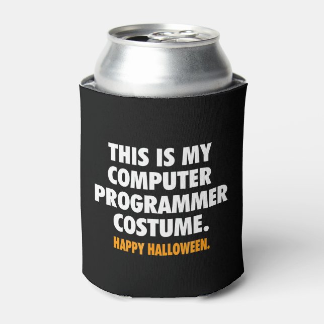 Enfriador De Latas Halloween Gracioso Para Programadores (Lata Anverso)