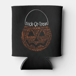 Enfriador De Latas Halloween Happy Spookeen Pumpkin Typography