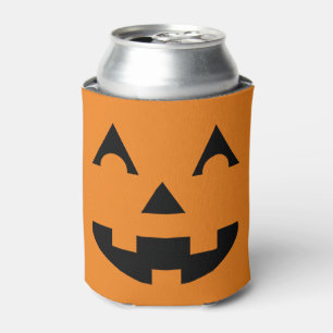 Enfriador De Latas Halloween Jack O Lantern Pumpkin Face