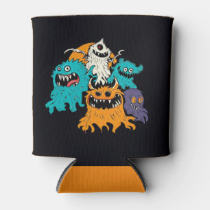 Enfriador De Latas Halloween/Monster/Octubre/Otoño