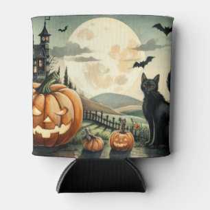 Enfriador De Latas Halloween/otoño/otoño/otoño/calabaza/gato