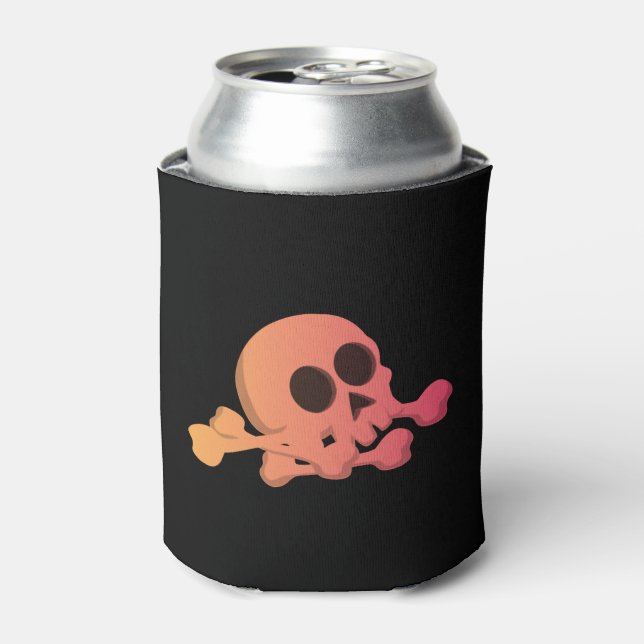 Enfriador De Latas Halloween Skull (Lata Anverso)