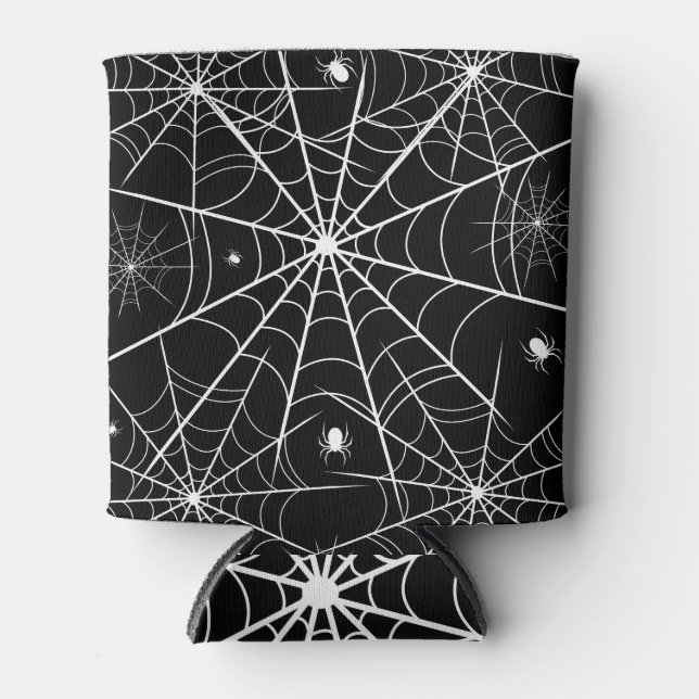 Enfriador De Latas Halloween Spider Web (Anverso)