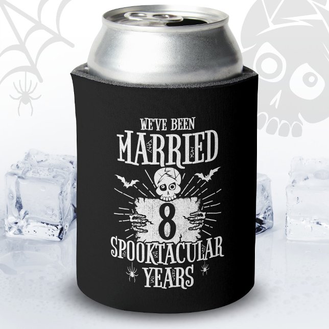 Enfriador De Latas Halloween Spooktacular 8º Aniversario Boda (Subido por el creador)