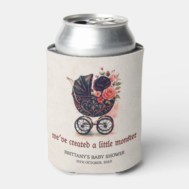 Enfriador De Latas Halloween Stroller Baby Shower Cooler (Lata Anverso)
