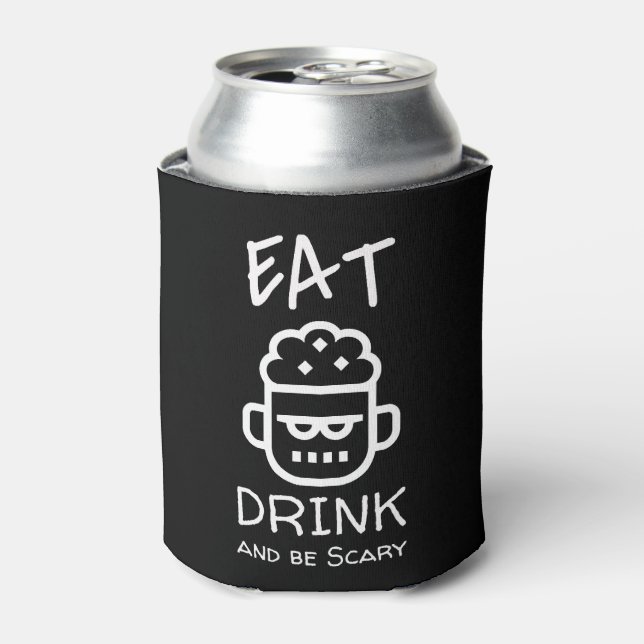 Enfriador De Latas Halloween Zombie (Lata Anverso)