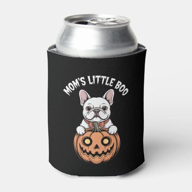 Enfriador De Latas Hallowen de Bulldog francés de mamá (Lata Anverso)