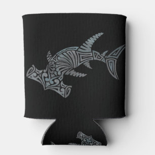 Enfriador De Latas Hammerhead tribal en negro