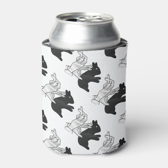 Enfriador De Latas Hand Silhouette Rabbit (Lata Anverso)