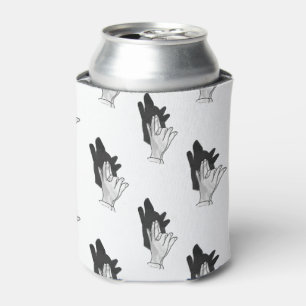 Enfriador De Latas Hand Silhouette Wolf