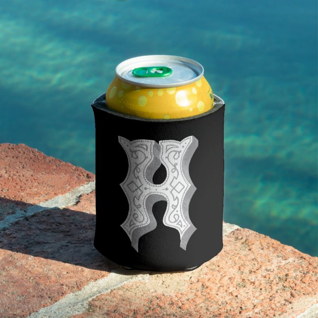 Enfriador De Latas Hangtown Woodcut Beverage Can Cooler (Piscina in situ)