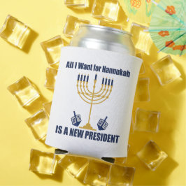 Enfriador De Latas Hanukkah político judío anti Trump