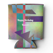 Happy Any Age Adult Birthday Abstract Pattern