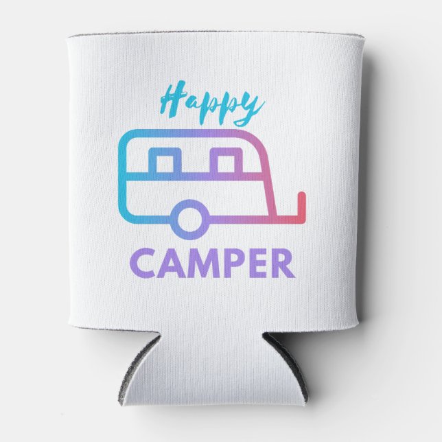 Enfriador De Latas Happy Camper Pull Behind Adventure (Anverso)