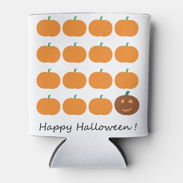 Enfriador De Latas Happy Halloween Cumpkin Patch (Anverso)