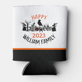 Enfriador De Latas Happy Halloween Spooky Concept Text