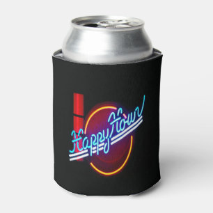 Enfriador De Latas Happy Hour Neon Rótulo Drink Holder