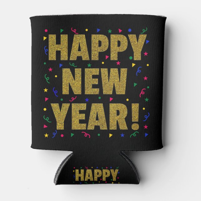 Enfriador De Latas Happy New Year (Anverso)