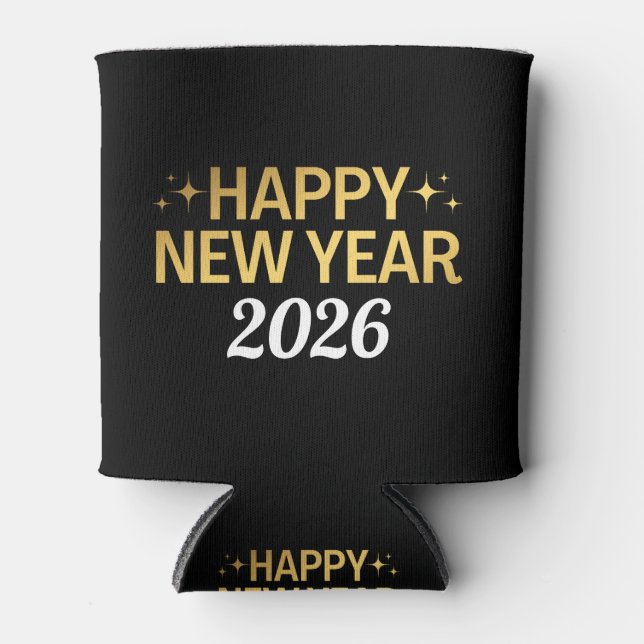 Enfriador De Latas Happy New Year 2026 (Anverso)