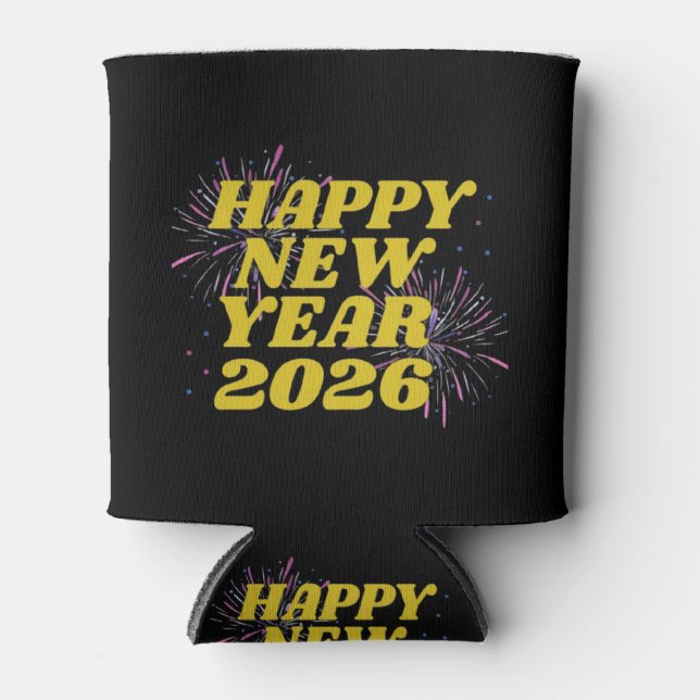Enfriador De Latas Happy New Year 2026 (Anverso)
