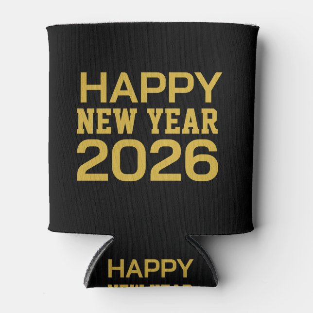 Enfriador De Latas Happy New Year 2026 T-Shirt (Anverso)