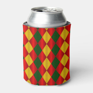 Enfriador De Latas Harlequin-Red-Green-Gold-REFRIGERADOR DE BEBIDAS