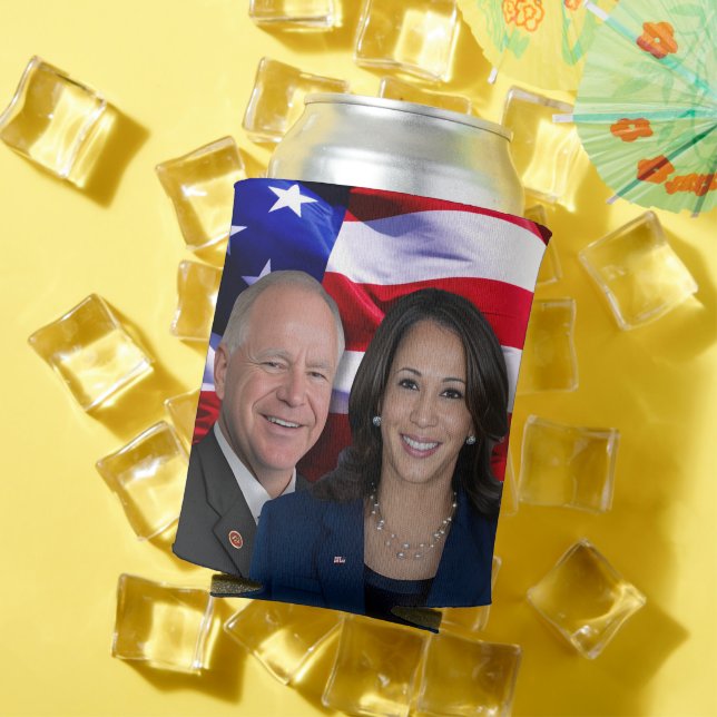 Enfriador De Latas Harris Waltz Photo 2024 - Kamala Harris Tim Waltz (Verano in situ)