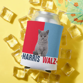 Enfriador De Latas Harris Walz 2024 Obviamente Azul Rojo