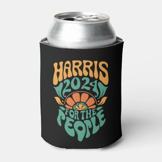 Enfriador De Latas Harris Walz 2024 Presidente electoral Kamala Harri (Lata Anverso)