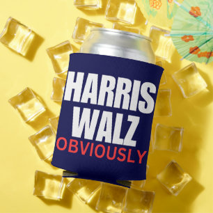 Enfriador De Latas Harris Walz OBVIOUSLY Harris Walz 2024 Obviament