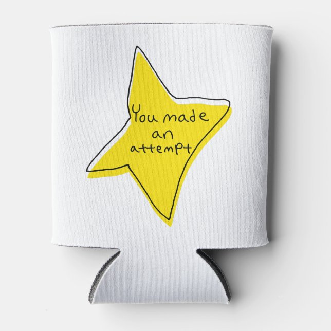 Enfriador De Latas Has Intentado. Estrella Amarilla (Anverso)