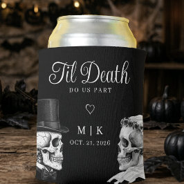 Enfriador De Latas Hasta que la muerte nos separe Cráneos góticos Bod