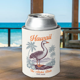 Enfriador De Latas Hawaii Aloha State Wild Goose Design