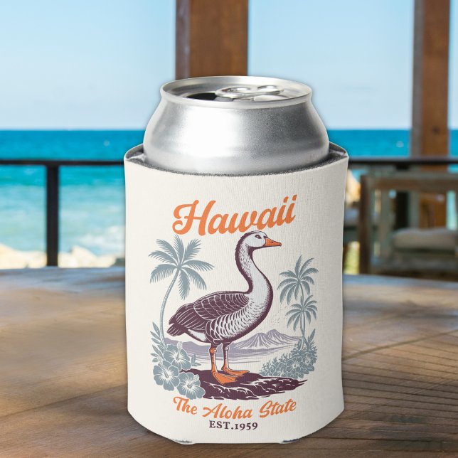Enfriador De Latas Hawaii Aloha State Wild Goose Design (Subido por el creador)