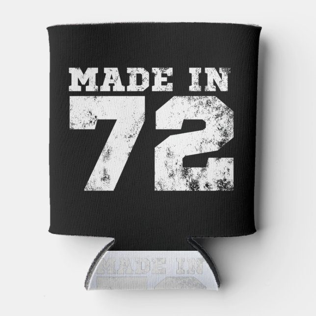 Enfriador De Latas Hecho en 1972 52º cumpleaños (Anverso)