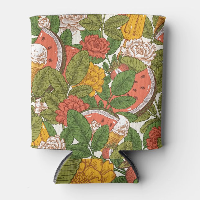 Enfriador De Latas Helado de sandía picnic de verano (Anverso)