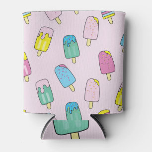 Enfriador De Latas Helado lindo: patrón de fruta.