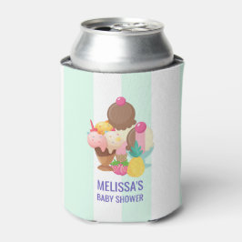 Enfriador De Latas Helados de crema de hielo con Baby Shower Sprinkle