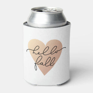 Enfriador De Latas Hello Fall Love Heart